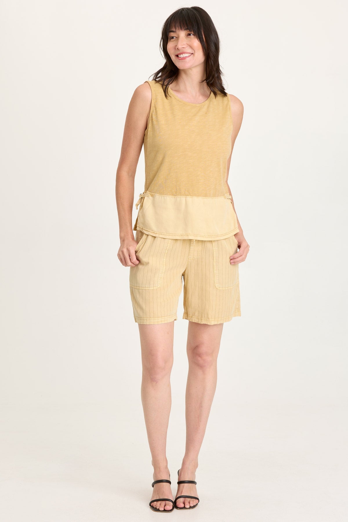 Enna Cinchable Twill Tank
