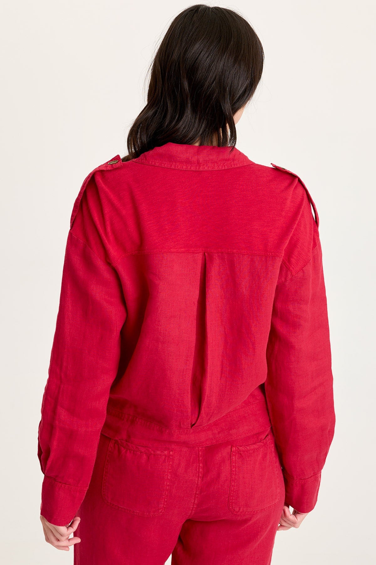 Baltazar Linen Pleated Jacket