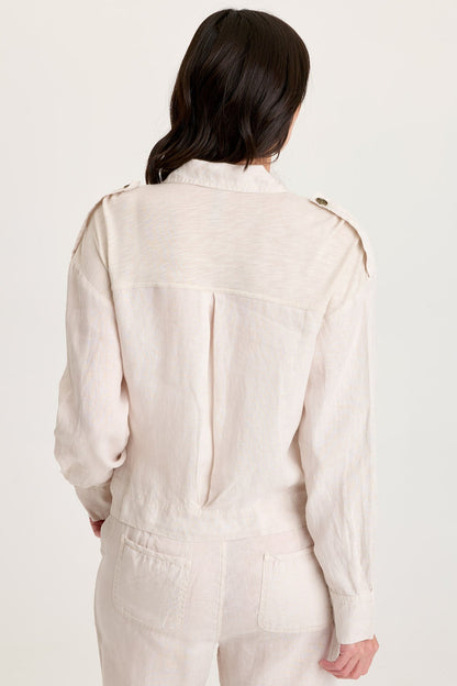 Baltazar Linen Pleated Jacket