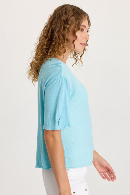 Esti Linen Short Sleeve Tee