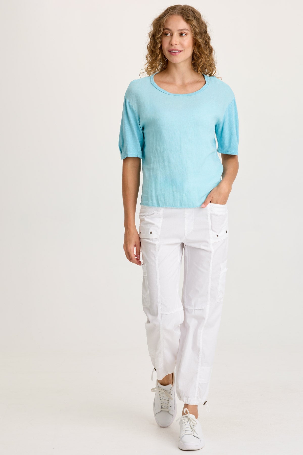 Esti Linen Short Sleeve Tee