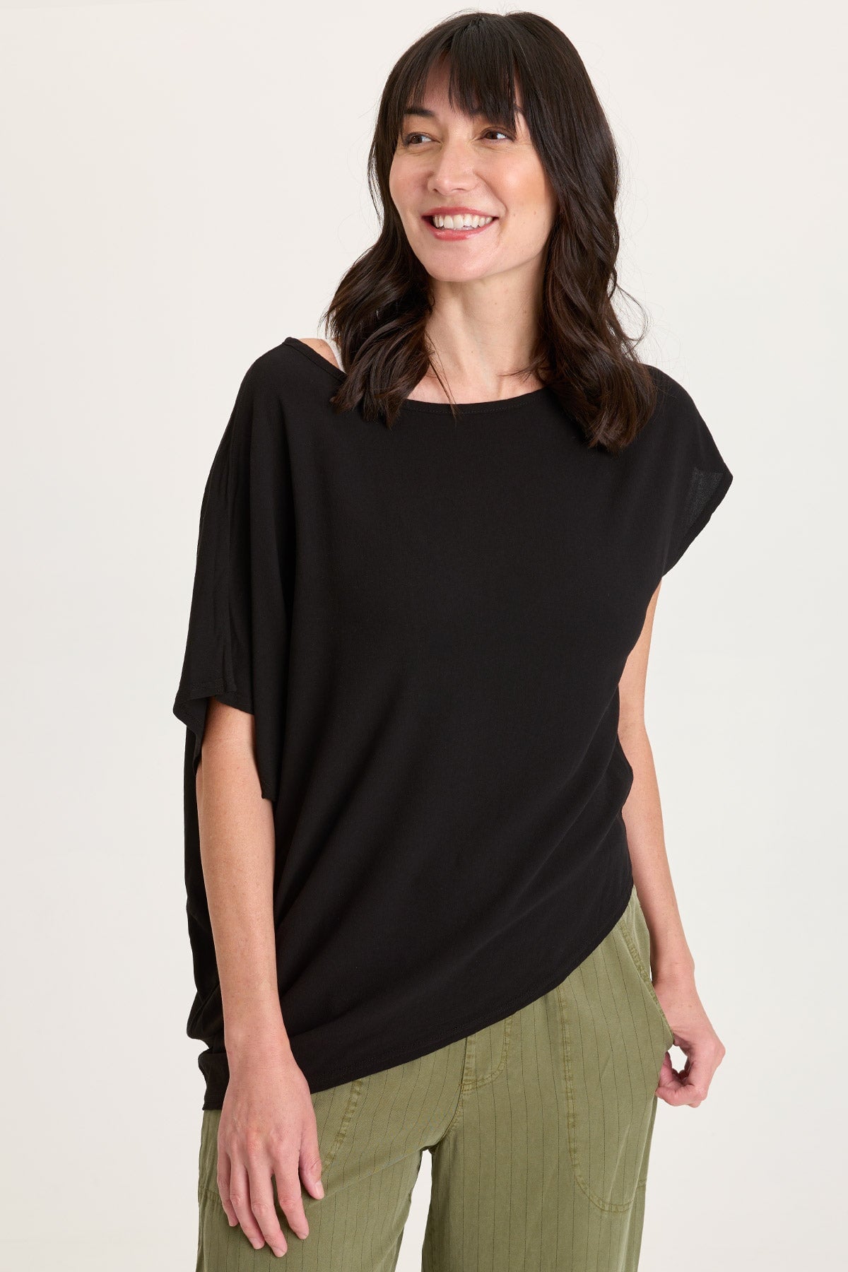 Helmi Asymmetrical Crepe Top