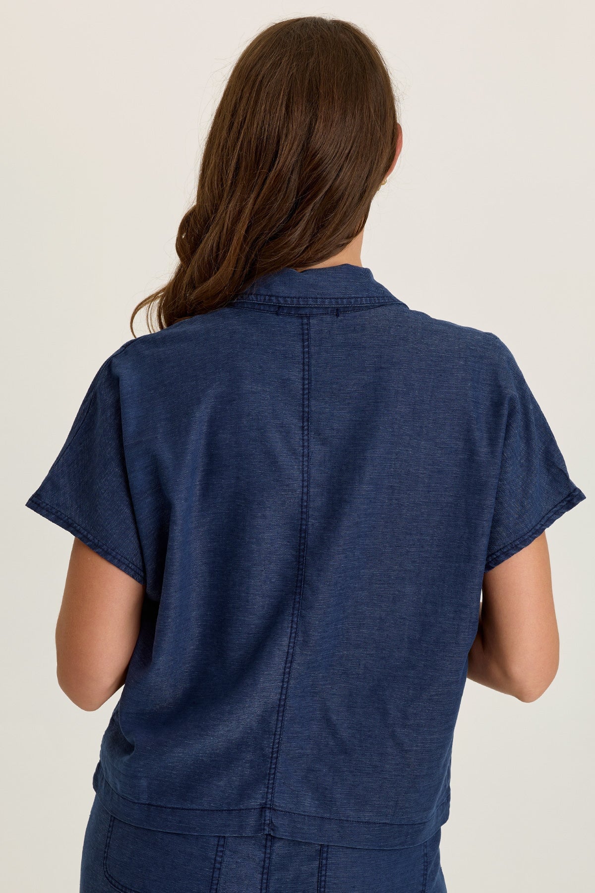 Hugh Twill Boxy Short Sleeve Jacket