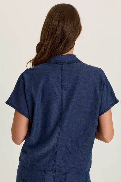Hugh Twill Boxy Short Sleeve Jacket