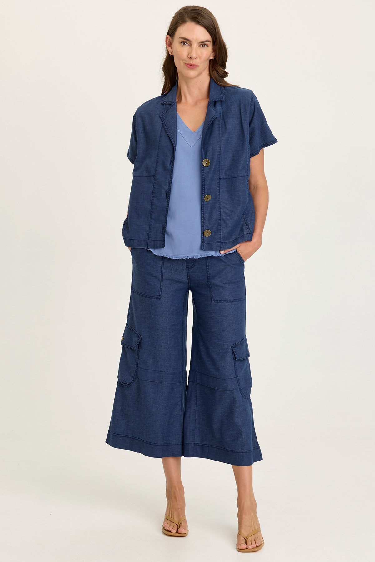 Rosalina Twill Cargo Gaucho Crop