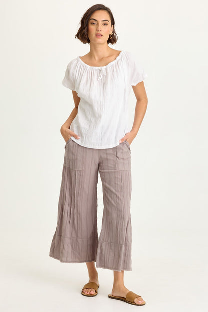 Doyen Textured Gauze Crop