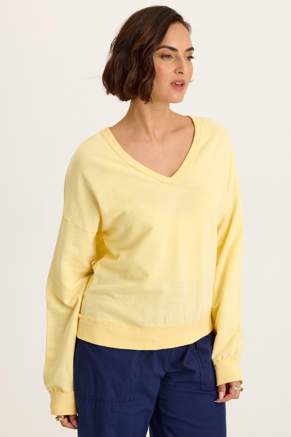 Rolin Terry V-Neck Pullover