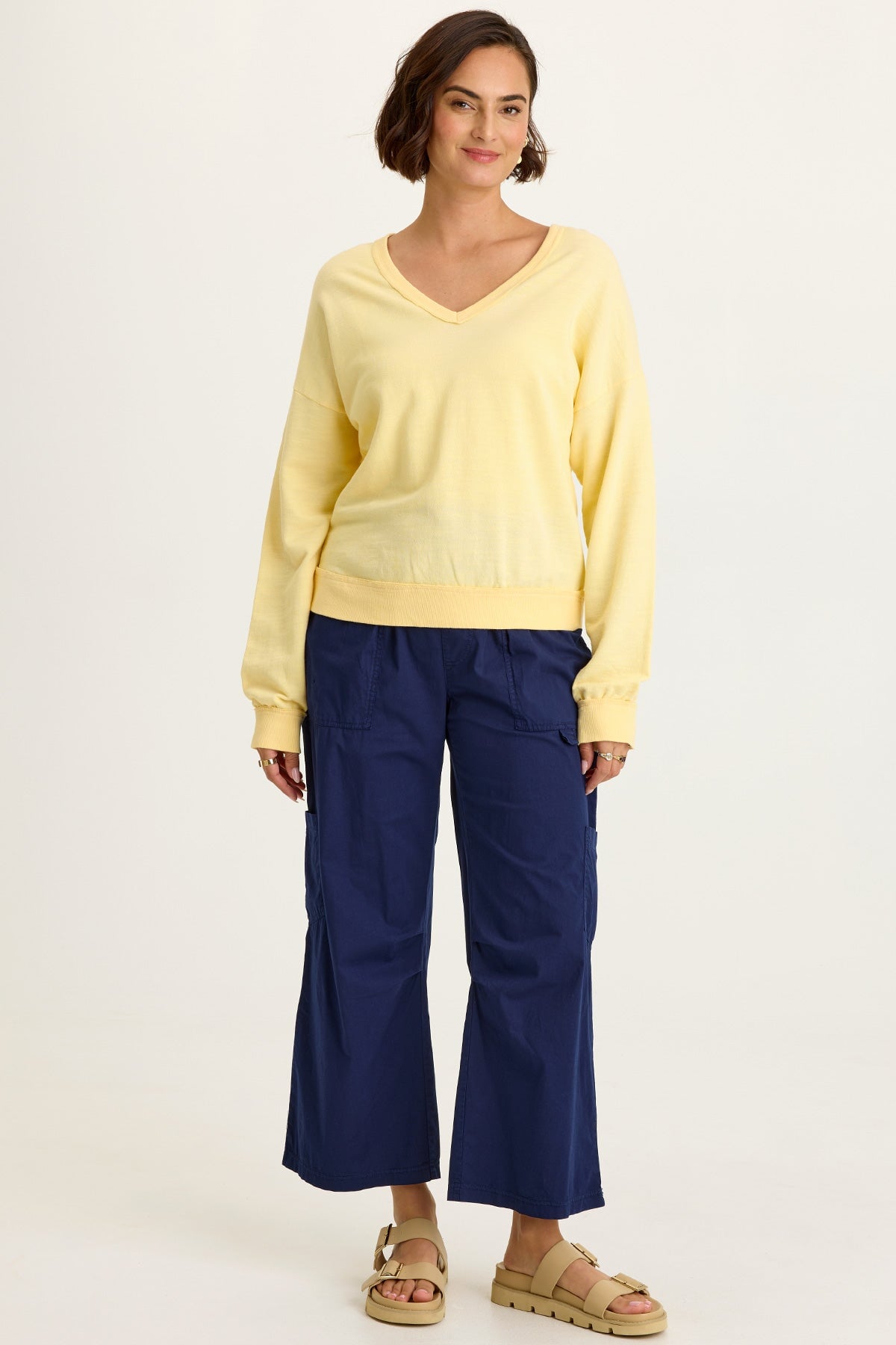 Rolin Terry V-Neck Pullover