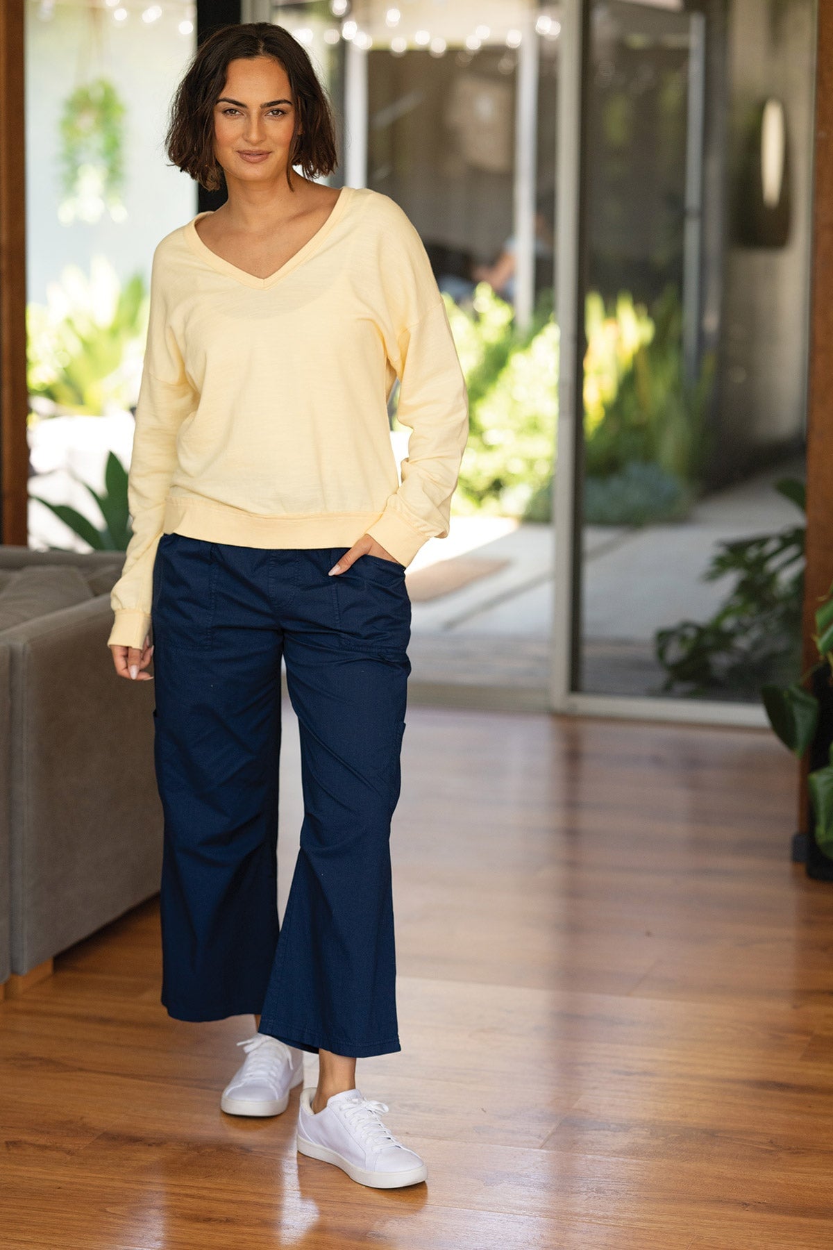 Rolin Terry V-Neck Pullover