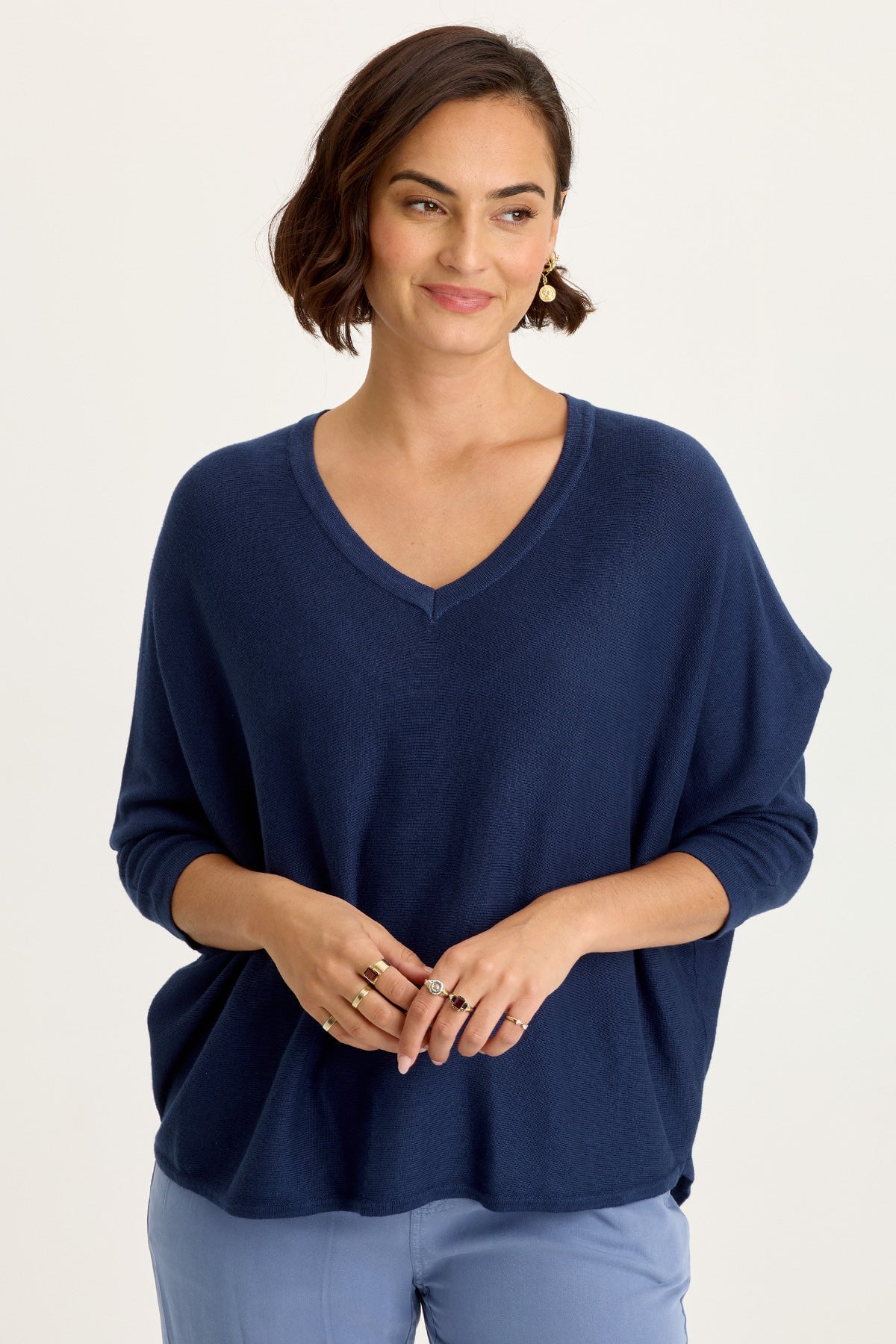 Zia Knit Dolman 3/4 Sleeve Top