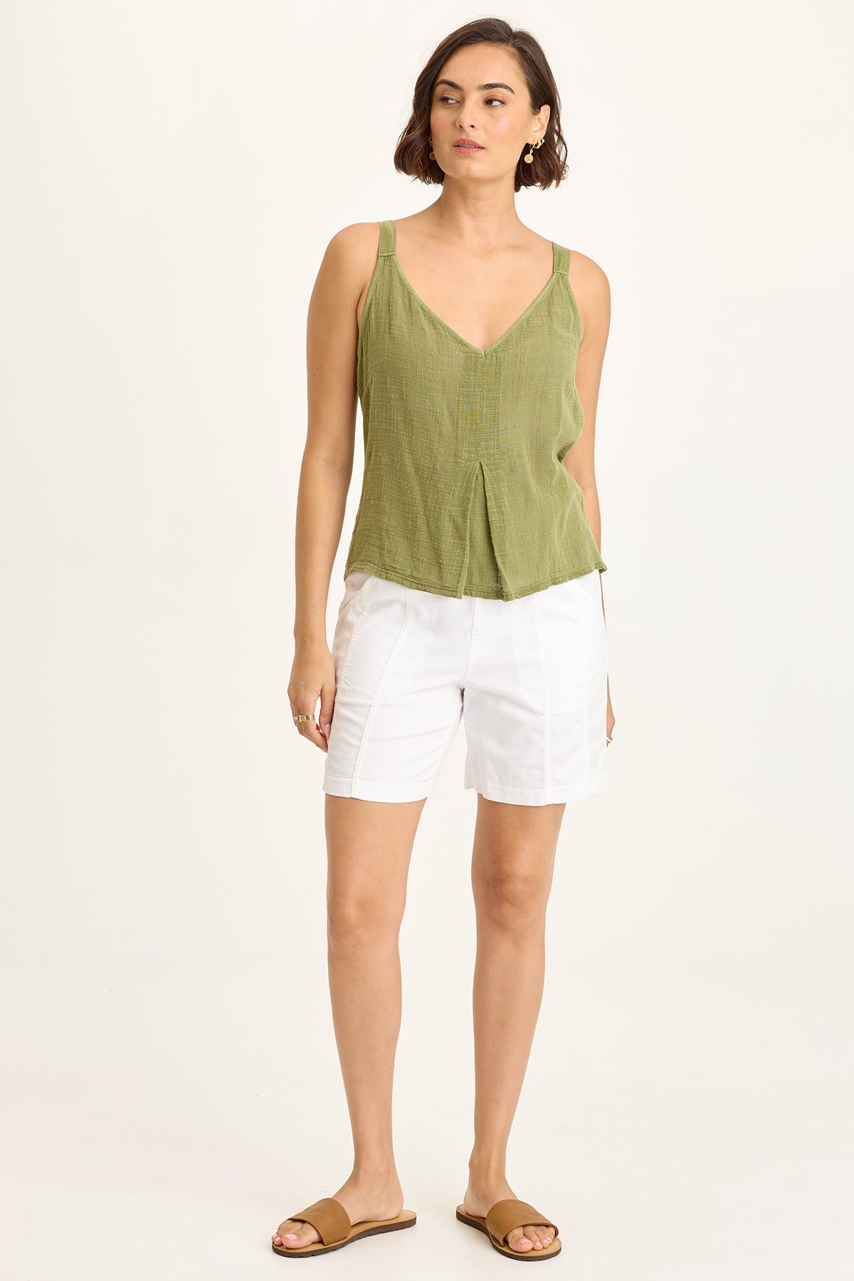 Louisa Twill Pull-On Short