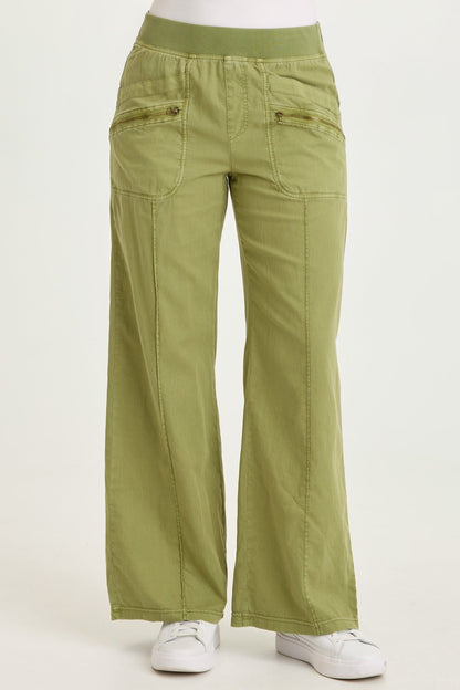 Torryn Linen Zipper Pockets Pants