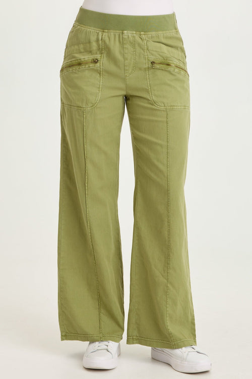 Torryn Linen Zipper Pockets Pants