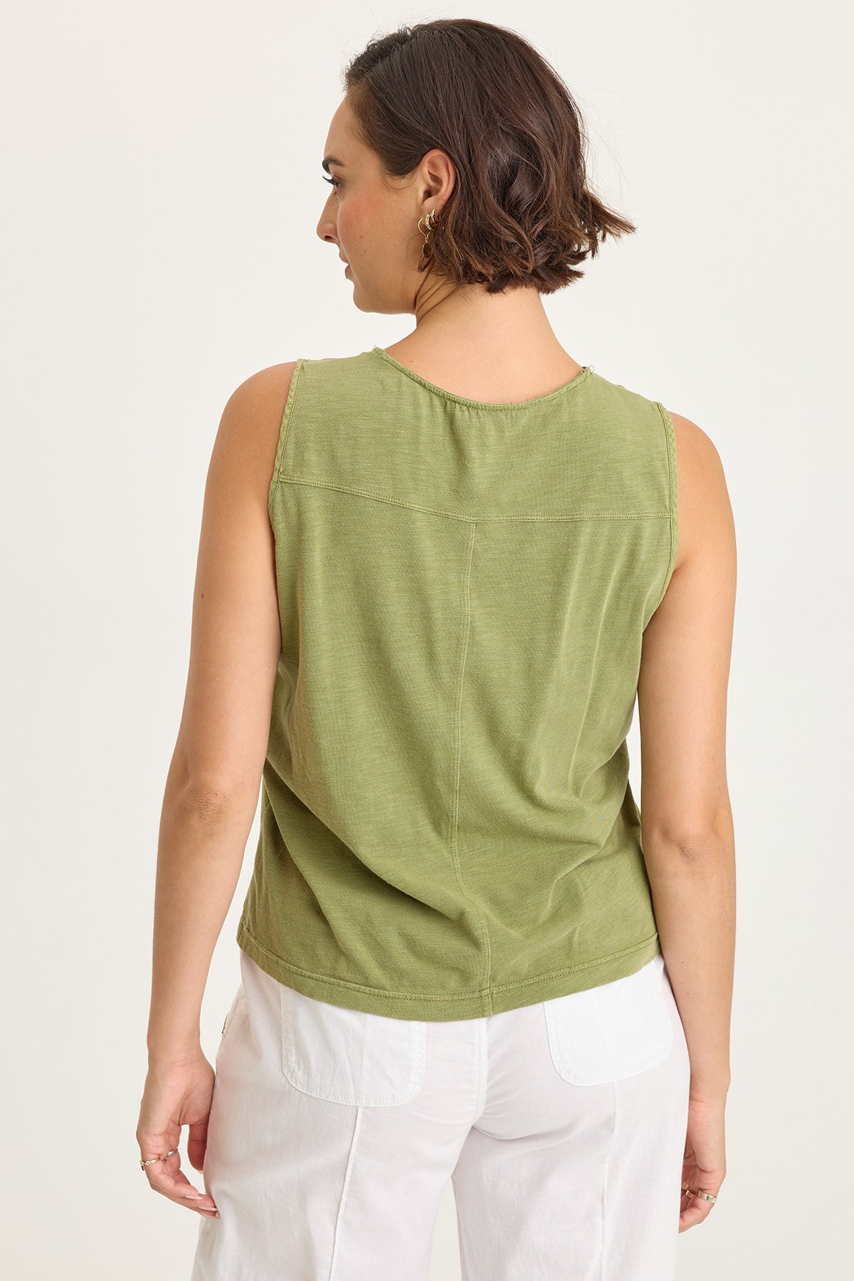 Jerilene Voile Pintuck Tank