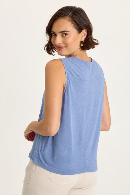 Jerilene Voile Pintuck Tank