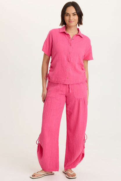 Creston Striped Gauze Top