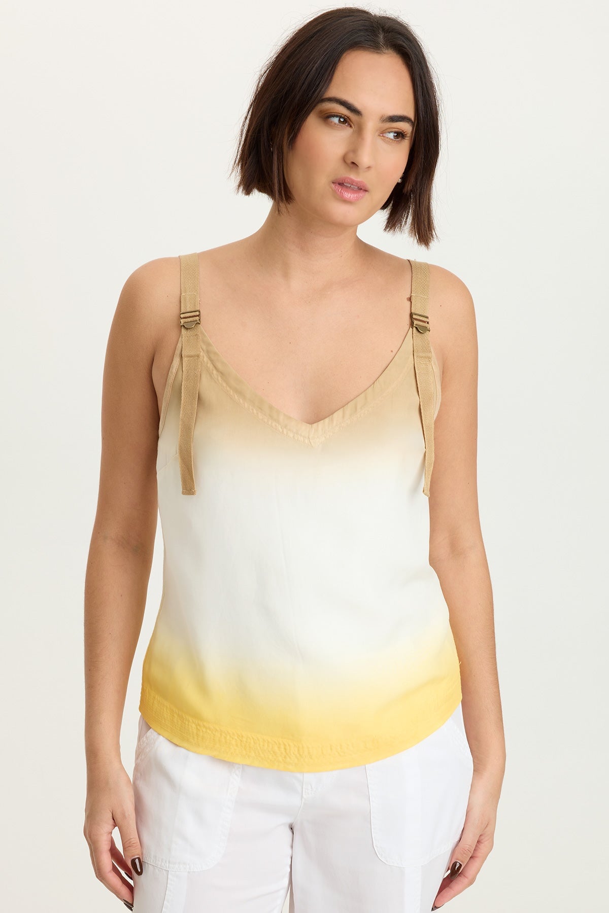 Faizon Twill Buckle Straps Tank