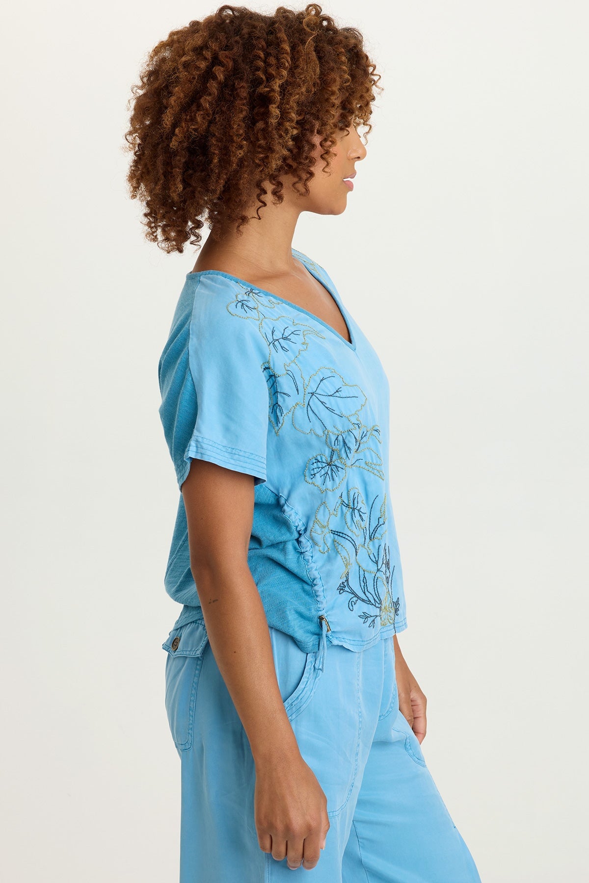 Embroidered Dashell Twill Top