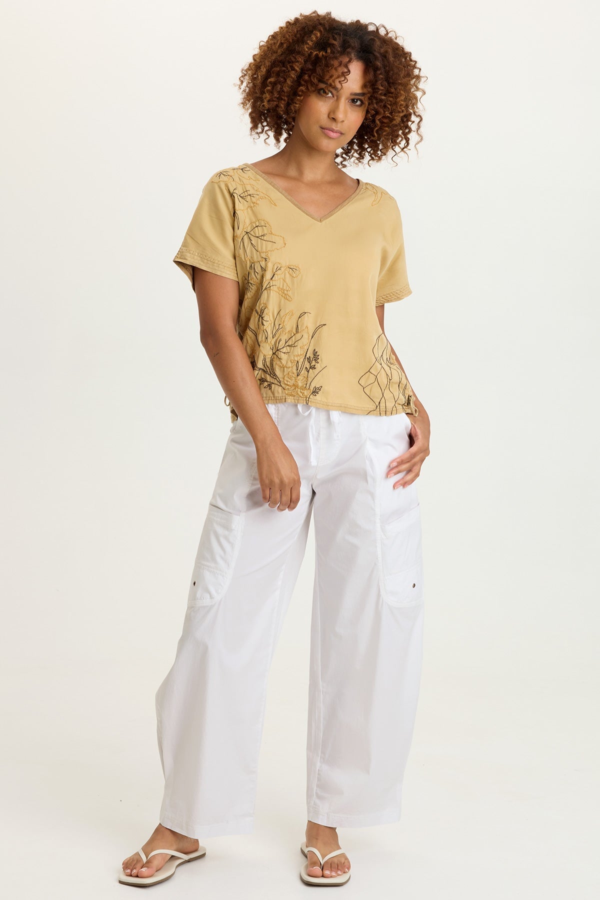 Pender Poplin Barrel Pant