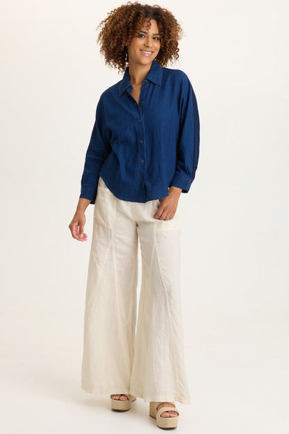 Elaine Linen Wide Leg Pant