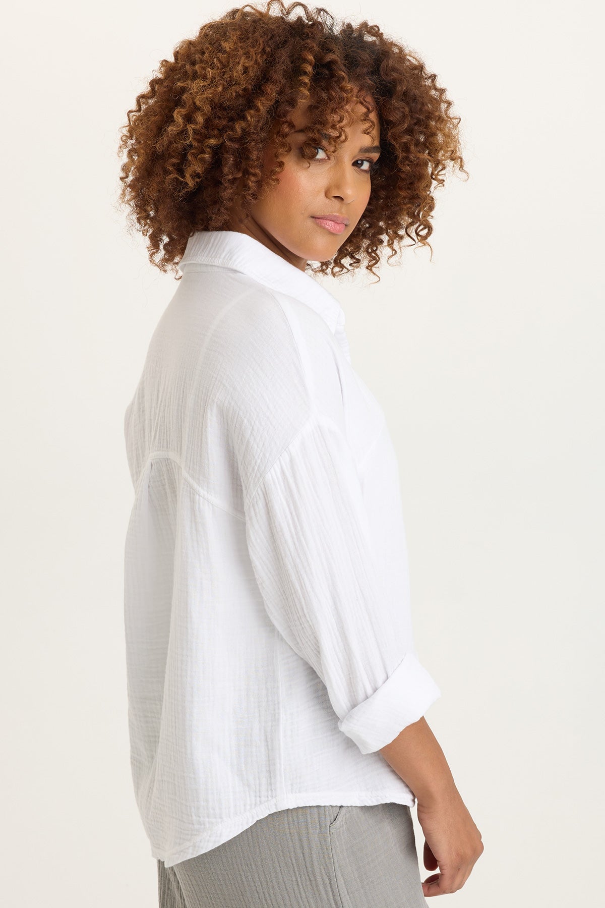 Wade Gauze Long-Sleeve Top
