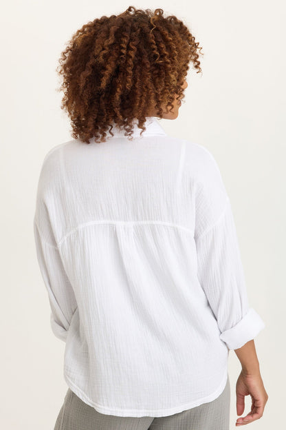 Wade Gauze Long-Sleeve Top