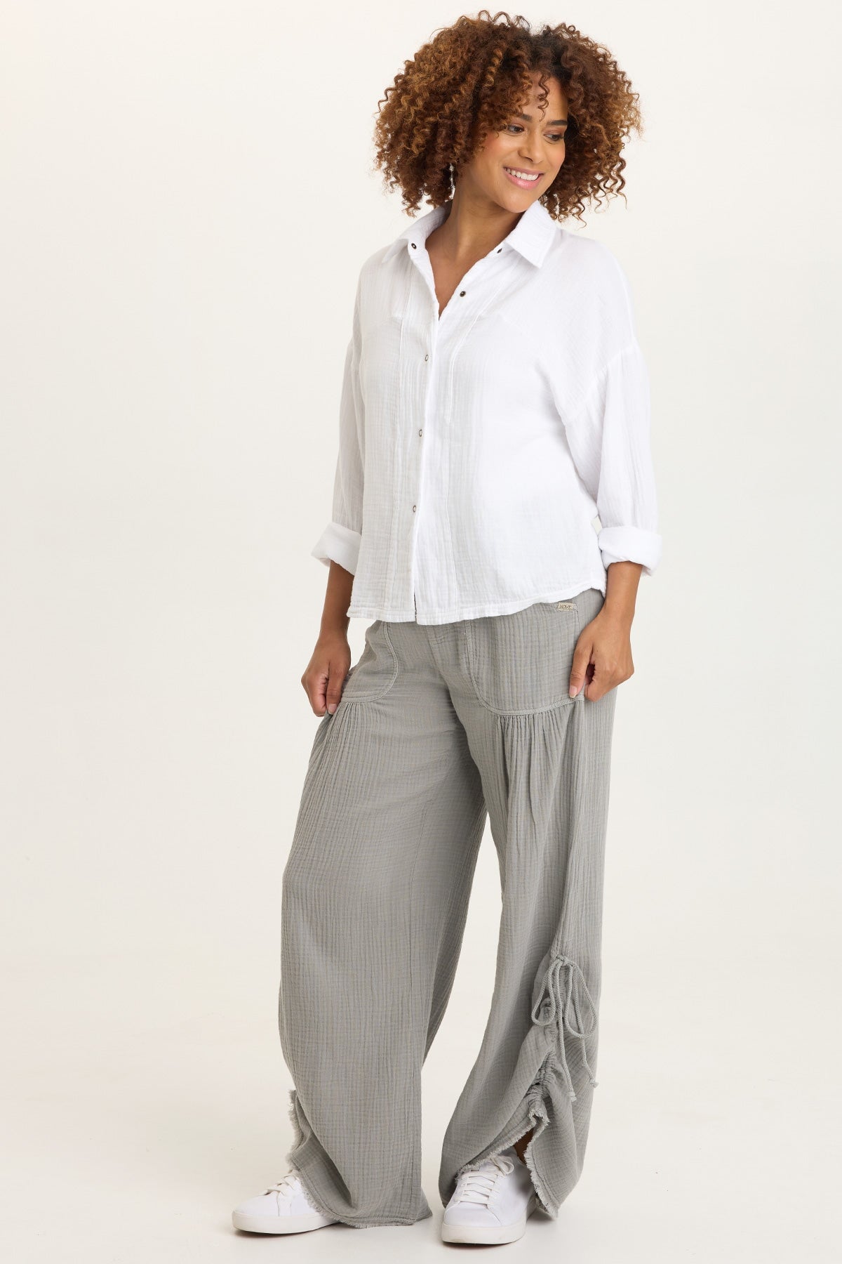 Wade Gauze Long-Sleeve Top