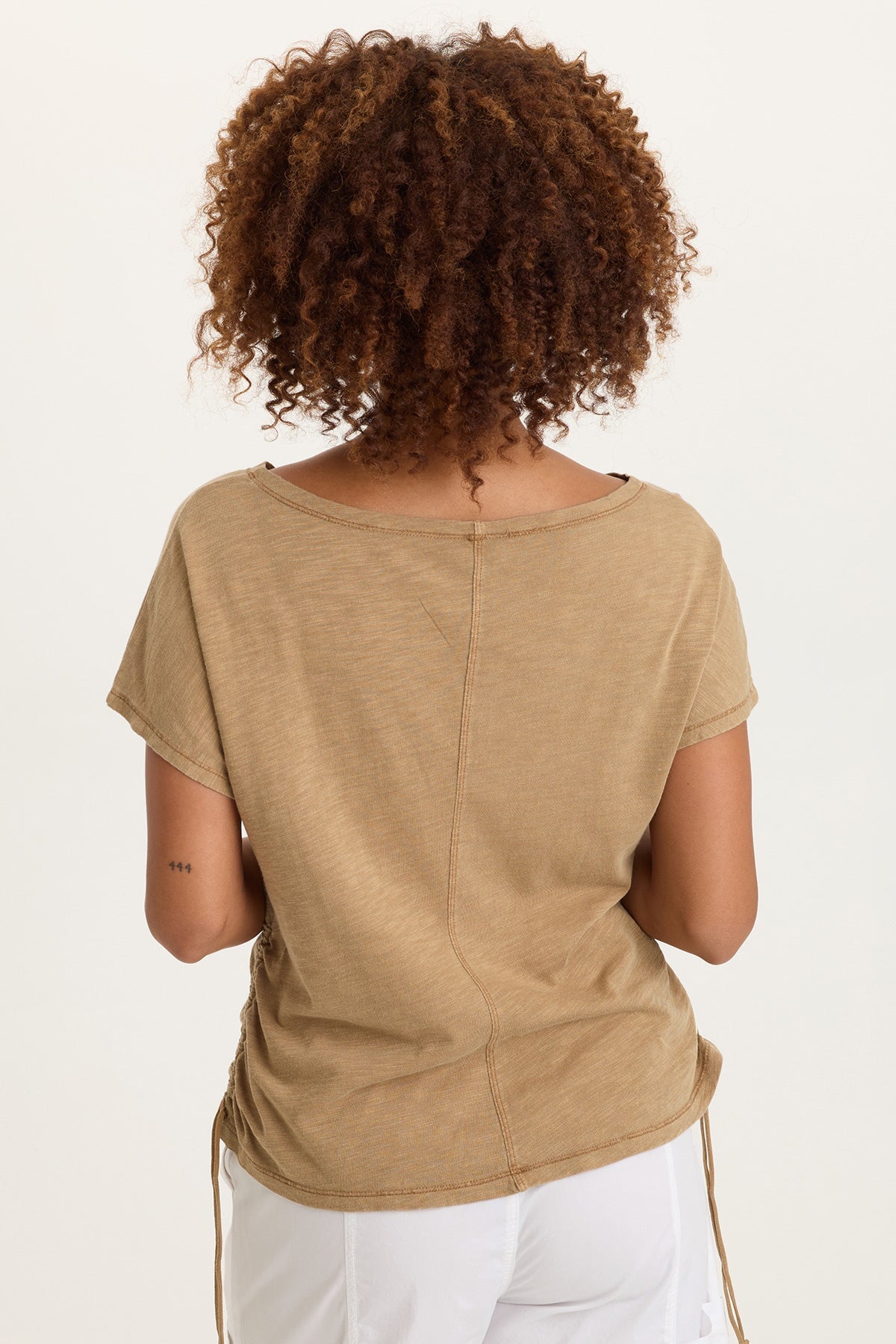Printed Cohn Jersey Boatneck Tee