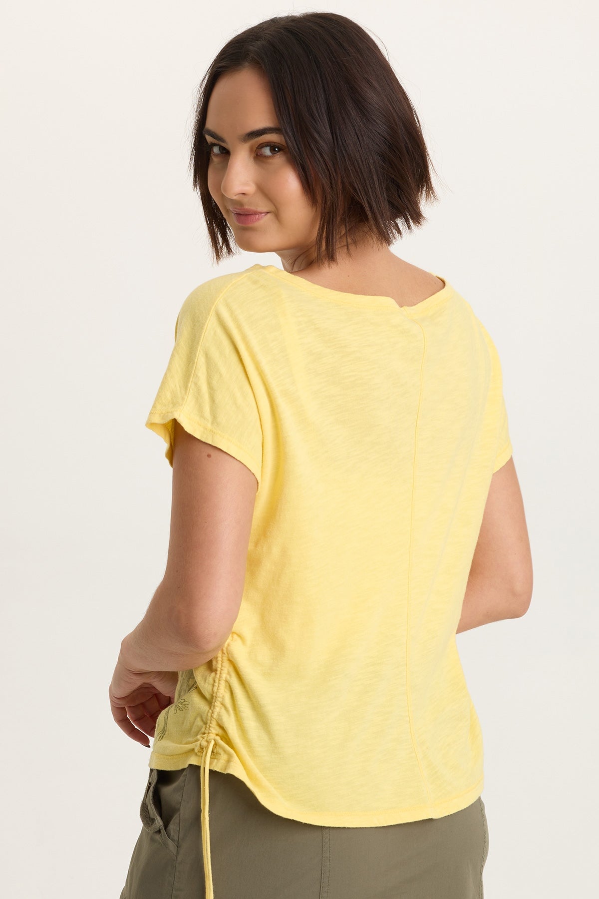 Printed Cohn Jersey Boatneck Tee