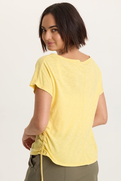 Printed Cohn Jersey Boatneck Tee