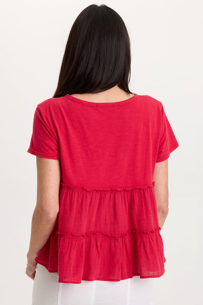 Balinda Gauze Babydoll Top