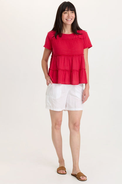 Balinda Gauze Babydoll Top