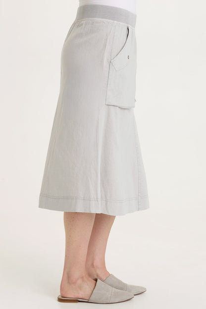 Parvati Cotton Linen Midi Skirt