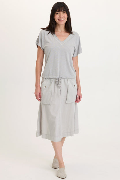 Parvati Cotton Linen Midi Skirt