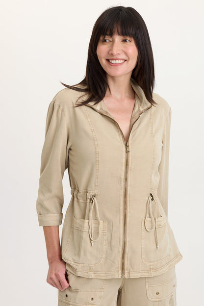 Jameson Twill Zip-Up Jacket