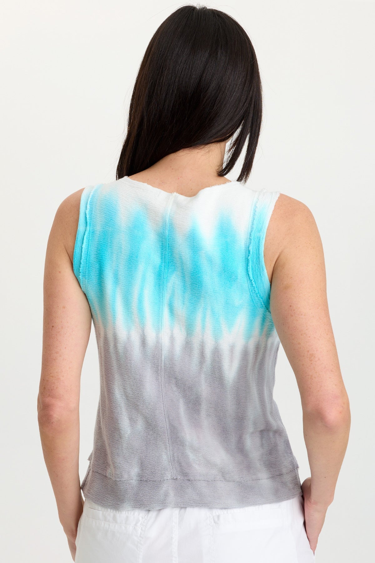 Ila Crepe Knit Raw Edge Tank