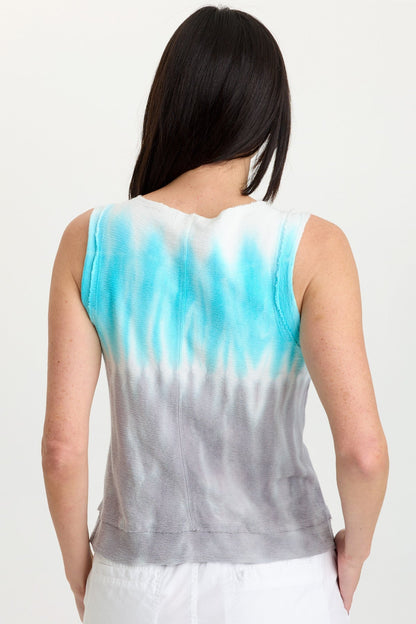 Ila Crepe Knit Raw Edge Tank