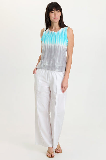 Ila Crepe Knit Raw Edge Tank
