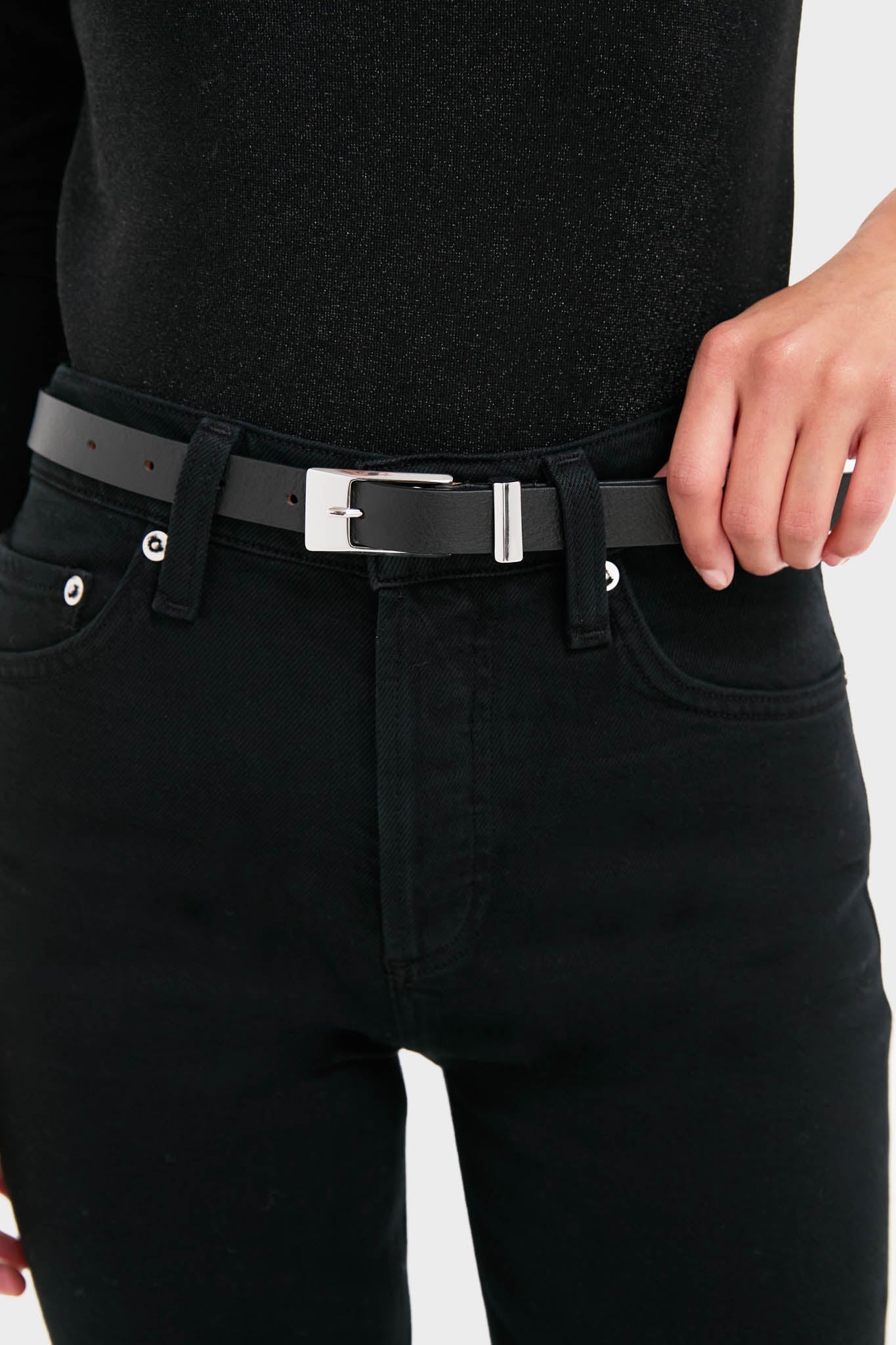 Black and Silver Cairo Belt
