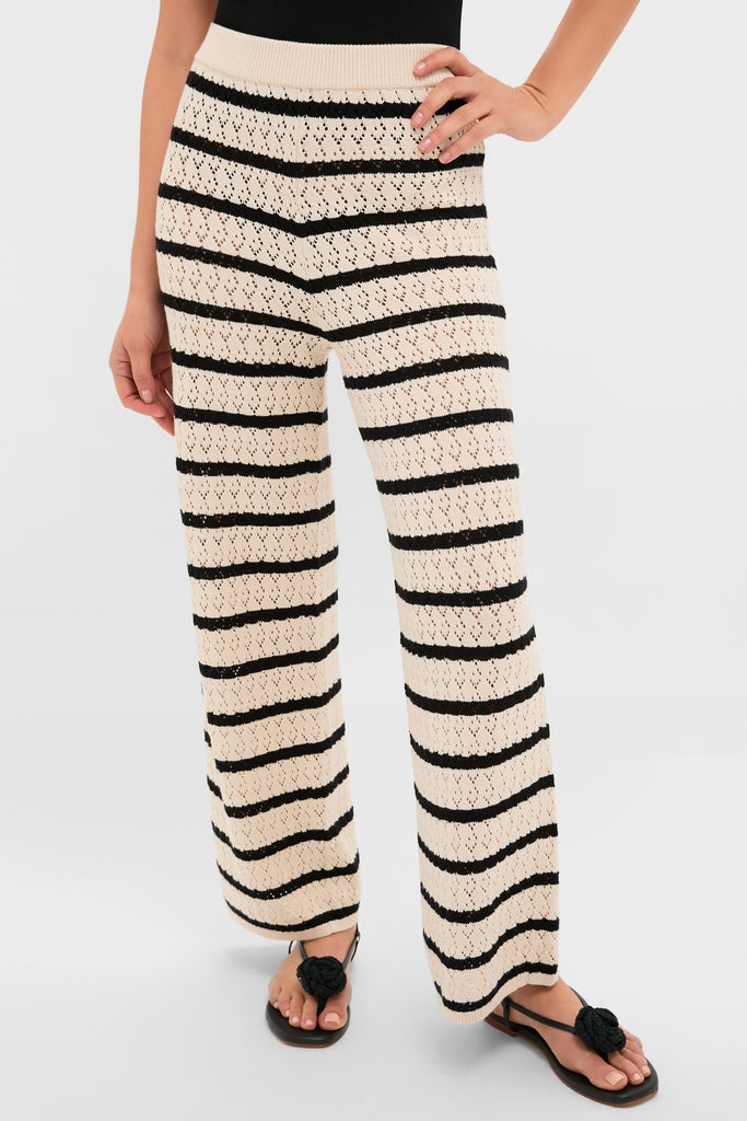 Black & Tan Stripe Portimao Pants