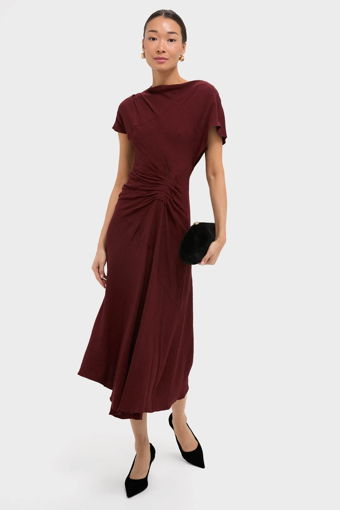 Black Cherry Dena Midi Dress