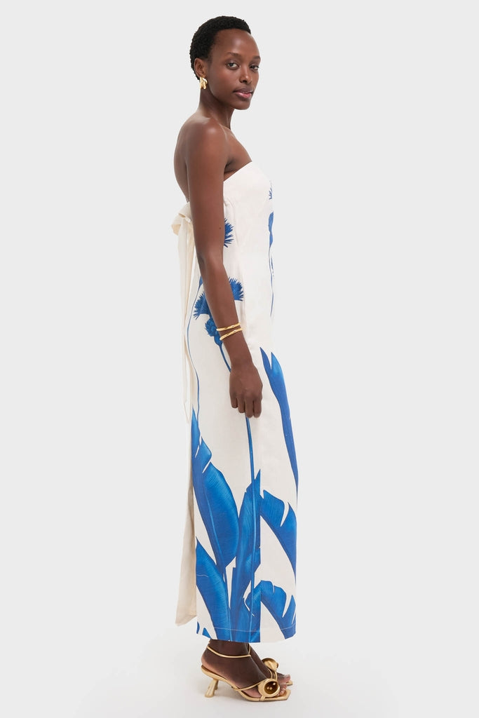Blue Dandelion Costera Strapless Maxi Dress