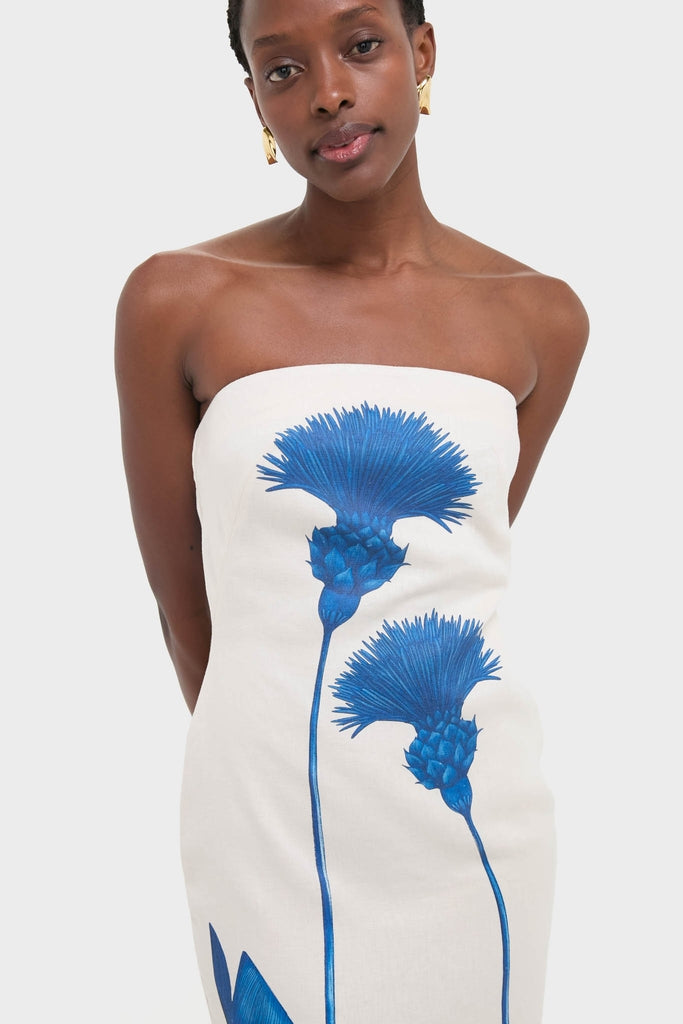 Blue Dandelion Costera Strapless Maxi Dress