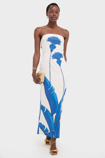 Blue Dandelion Costera Strapless Maxi Dress