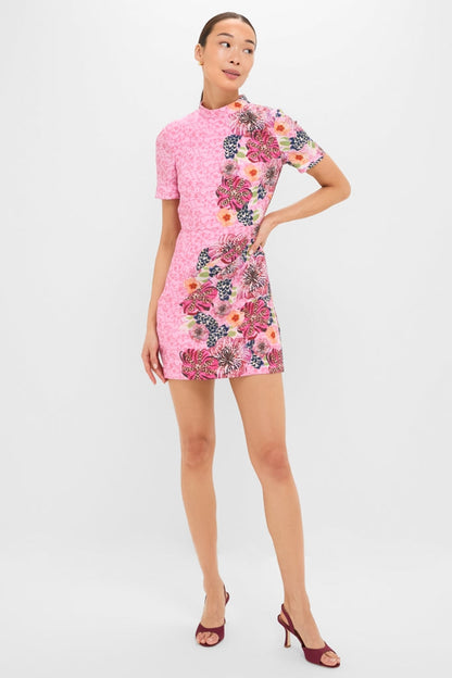 Bamboo Bloom Draped Mini Dress