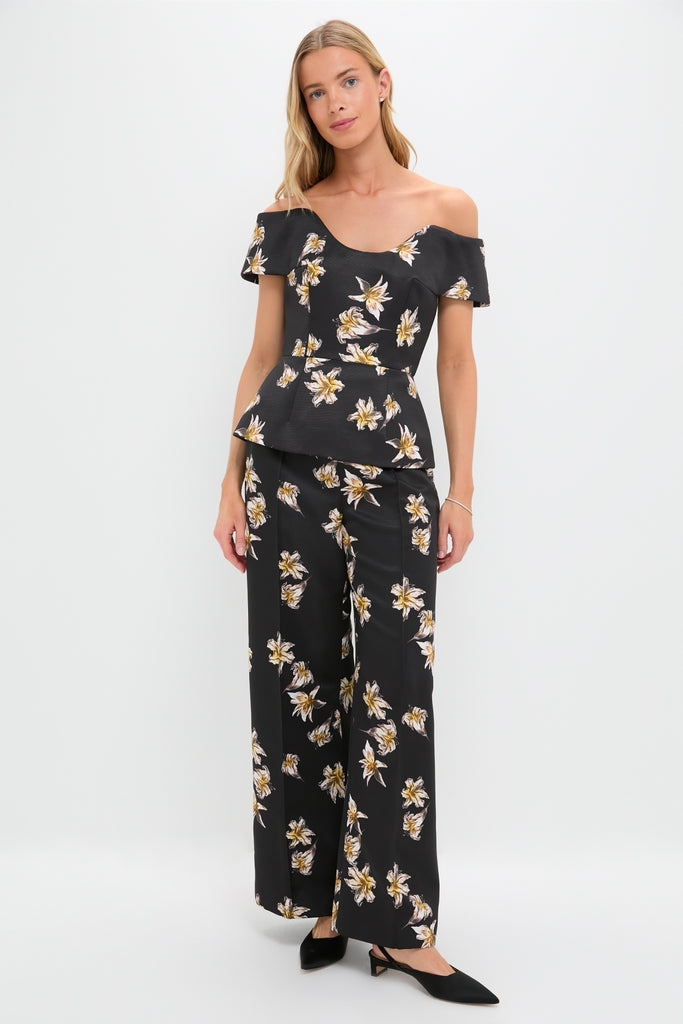 Black and Yellow Daffy Trousers