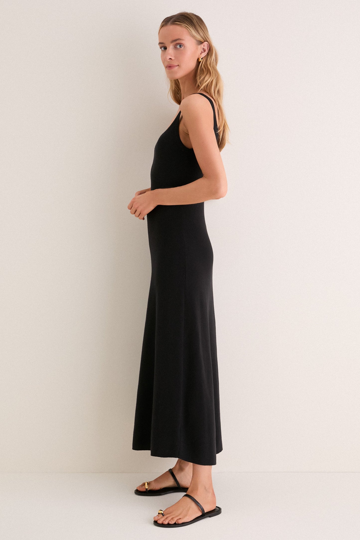 Black Knit Barrington Dress