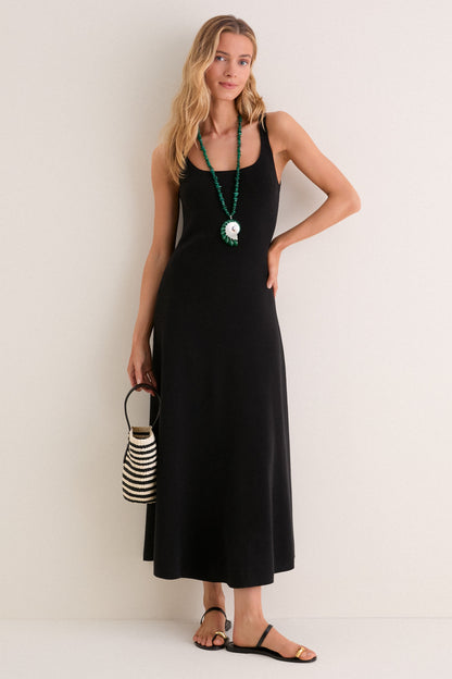 Black Knit Barrington Dress