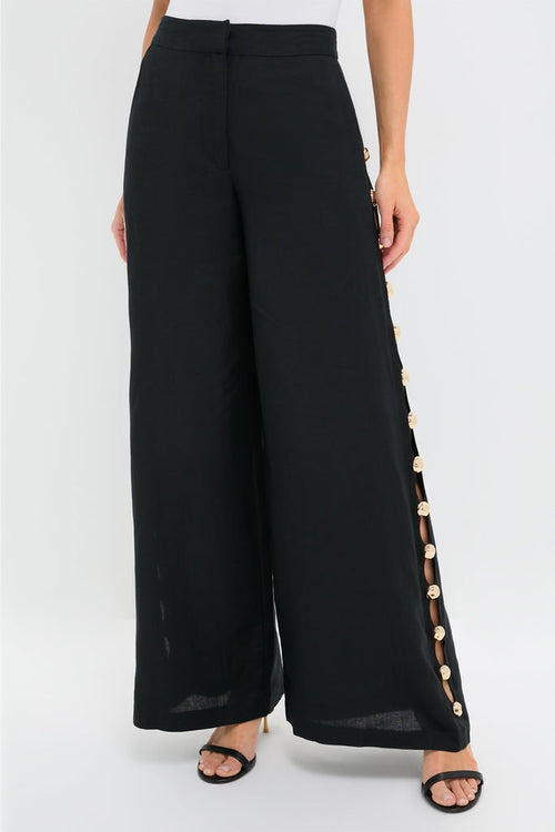 Black Cayman Wide Leg Pants
