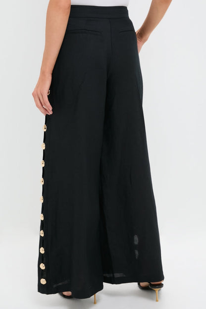 Black Cayman Wide Leg Pants